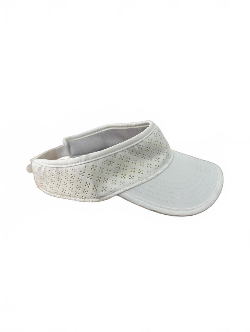 NWT Walter Hagen White Eyelet Adjustable Visor